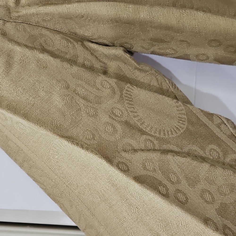 Chicos Design Camel Damask Pattern Linen/Cottin B… - image 3